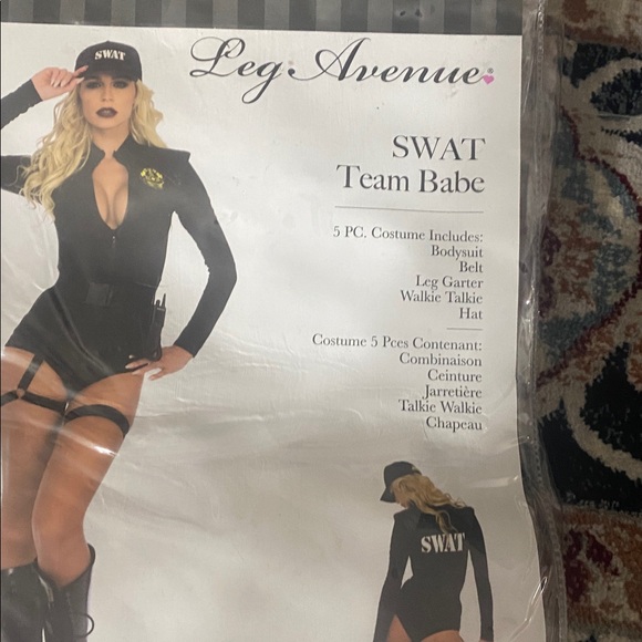 Leg Avenue SWAT Team Babe Costume XS – 5-Piece Set (New in Package) - Picture 2 of 4